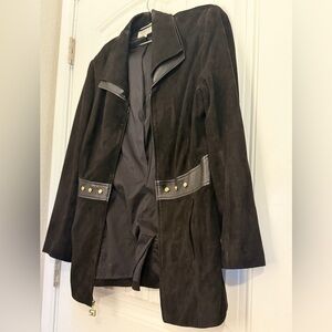 St. John Sport by Marie Gray suede jacket Black S
